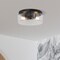 Designers Fountain Rose Marie 13 in. 2-Light Matte Black Mid-Century Modern Semi Flush Mount with Rippled Glass Shade D323M-FM-MB - alternate 6